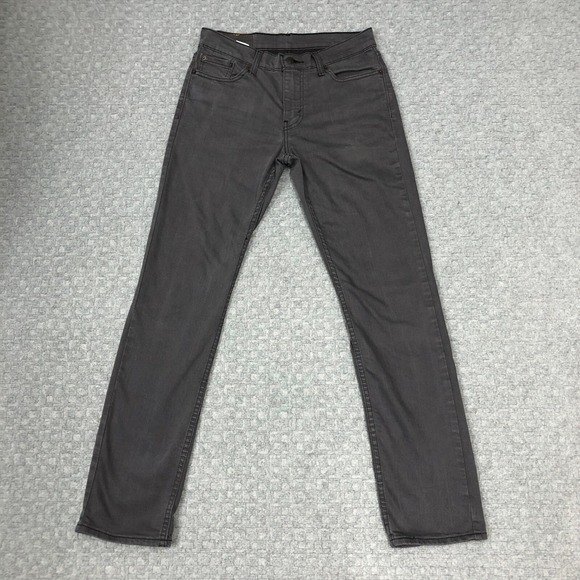 Levis 511 Jeans Mens 30x32 Gray Slim Straight Dark Wash Stretch Denim Casual Day - Picture 1 of 13